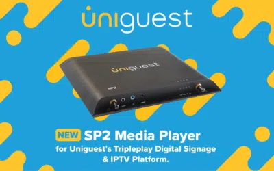 Uniguest anuncia el nuevo SP2 Media Player y la compatibilidad de BrightSign Series 5 con la plataforma líder de señalización digital e IPTV Tripleplay